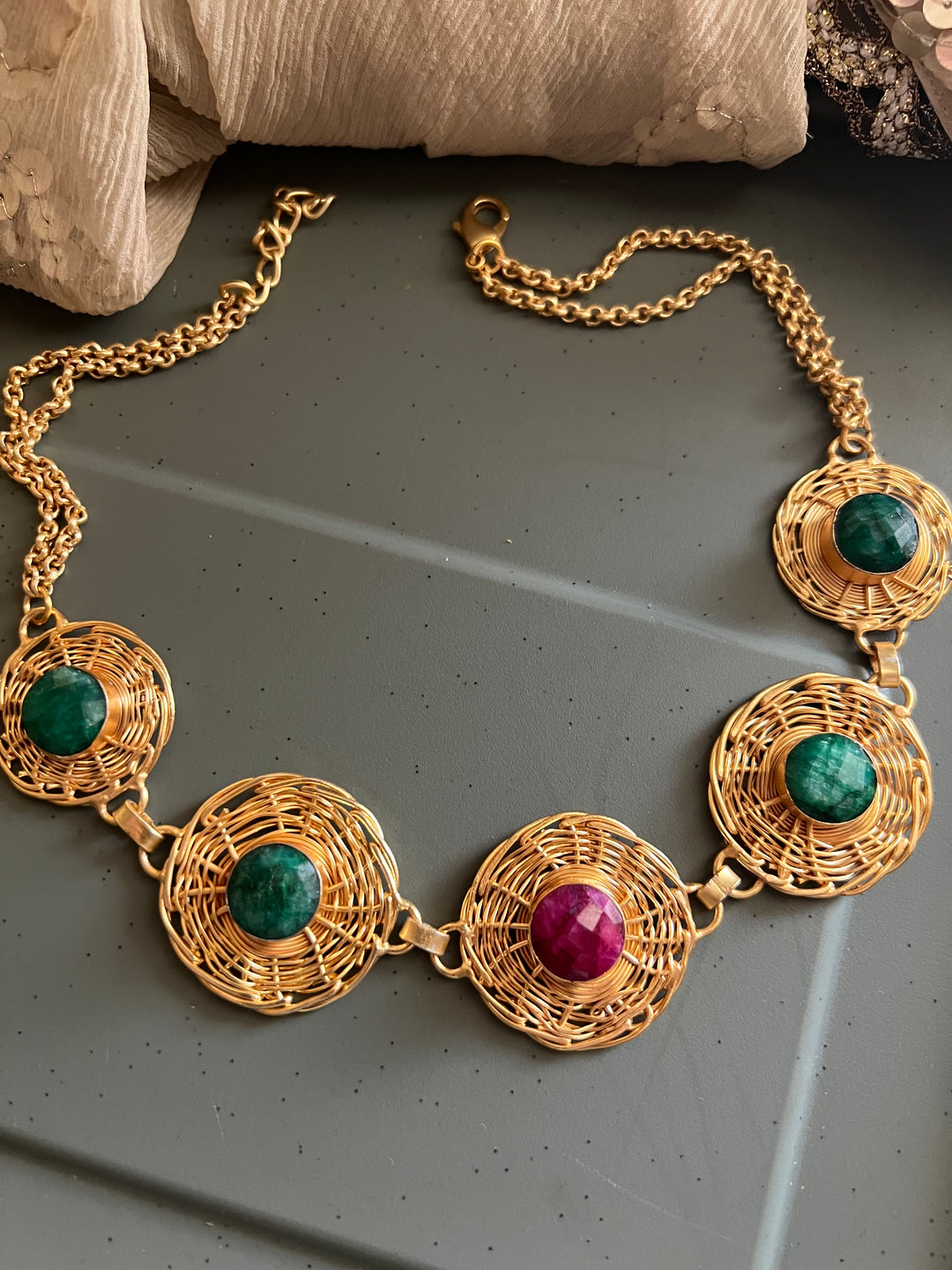 Statement Sapphire Necklace