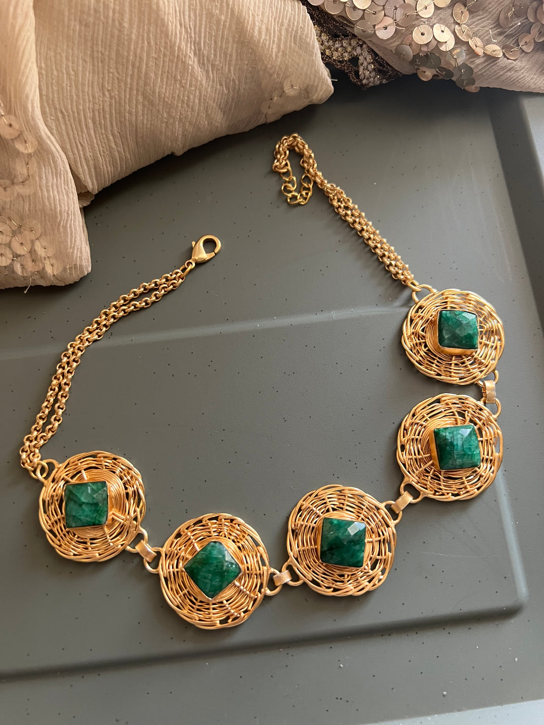 Statement Sapphire Necklace