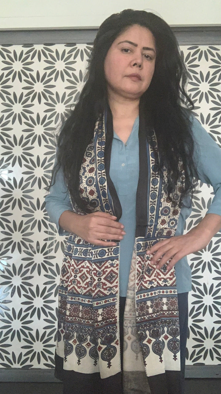 Shivka Designed Gajji Silk Stole