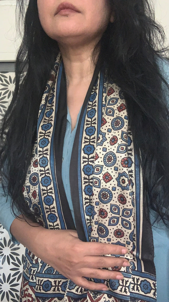 Shivka Designed Gajji Silk Stole
