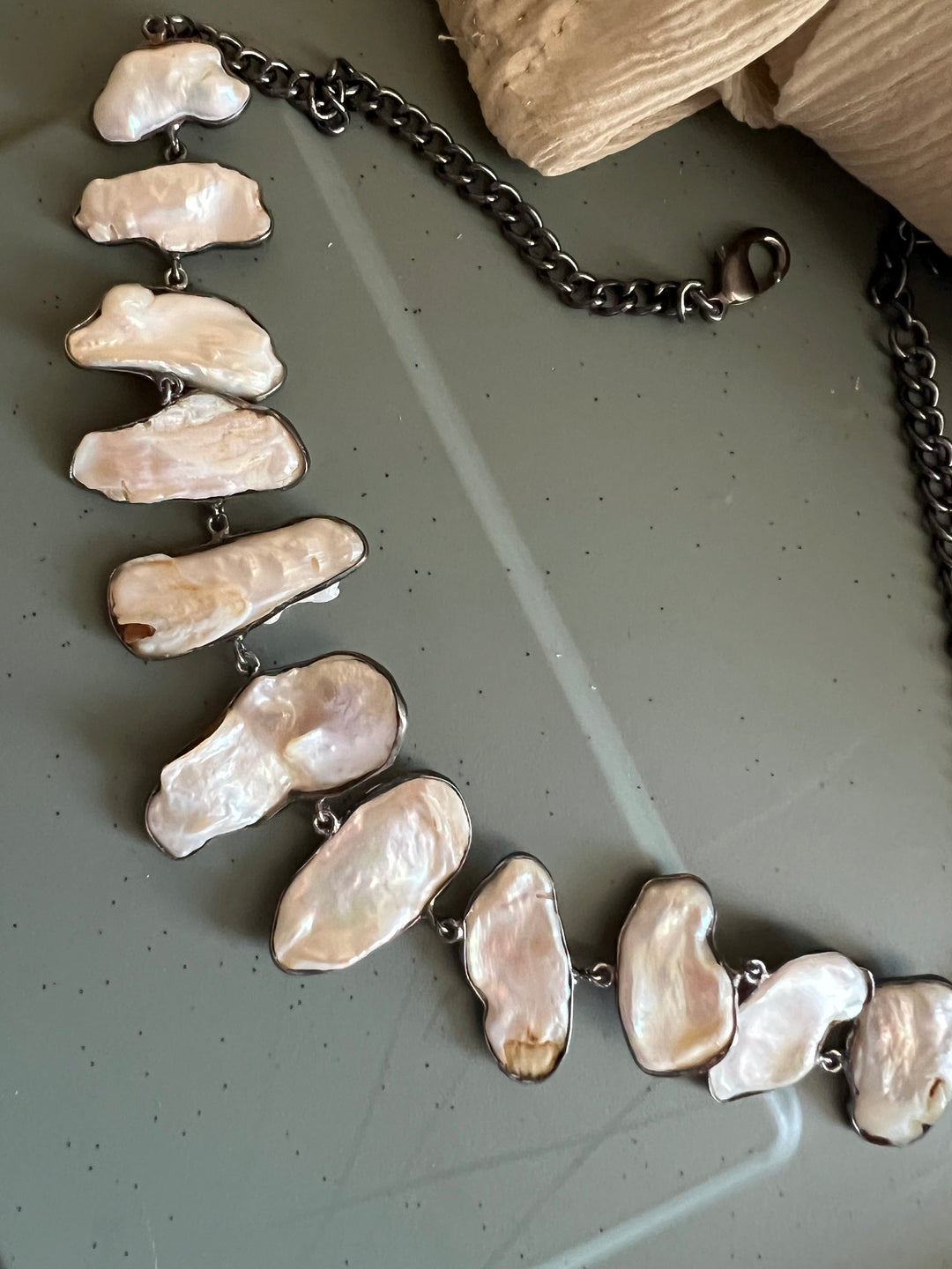 Statement Natural Pearl Necklace