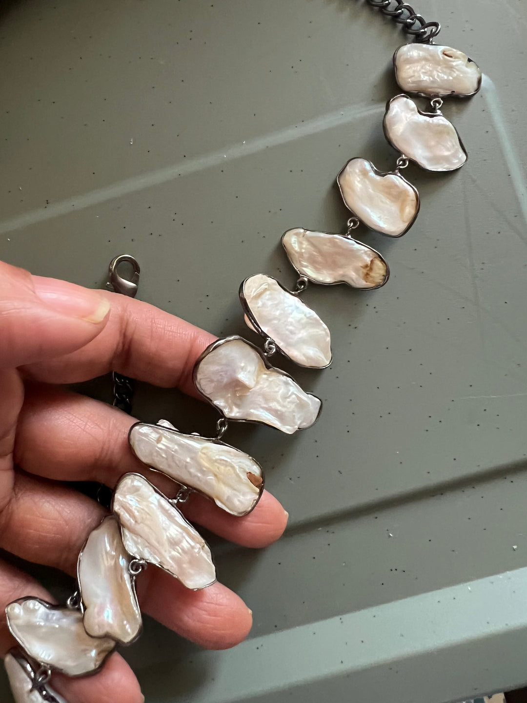 Statement Natural Pearl Necklace