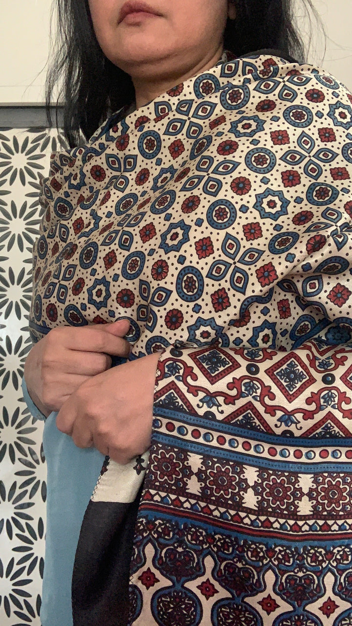 Shivka Designed Gajji Silk Stole