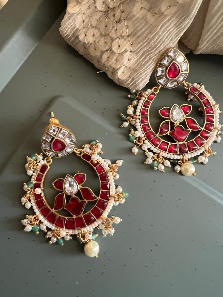 Designer Jadau Kempu Chandbalis - Premium Quality, Exquisite Craftsmanship