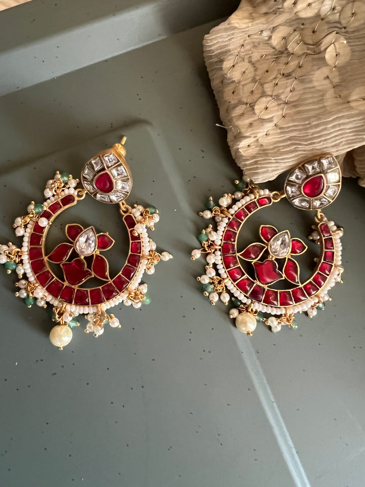 Designer Jadau Kempu Chandbalis - Premium Quality, Exquisite Craftsmanship