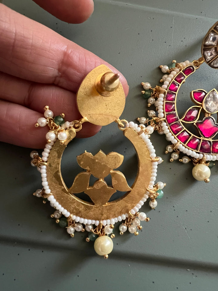 Designer Jadau Kempu Chandbalis - Premium Quality, Exquisite Craftsmanship