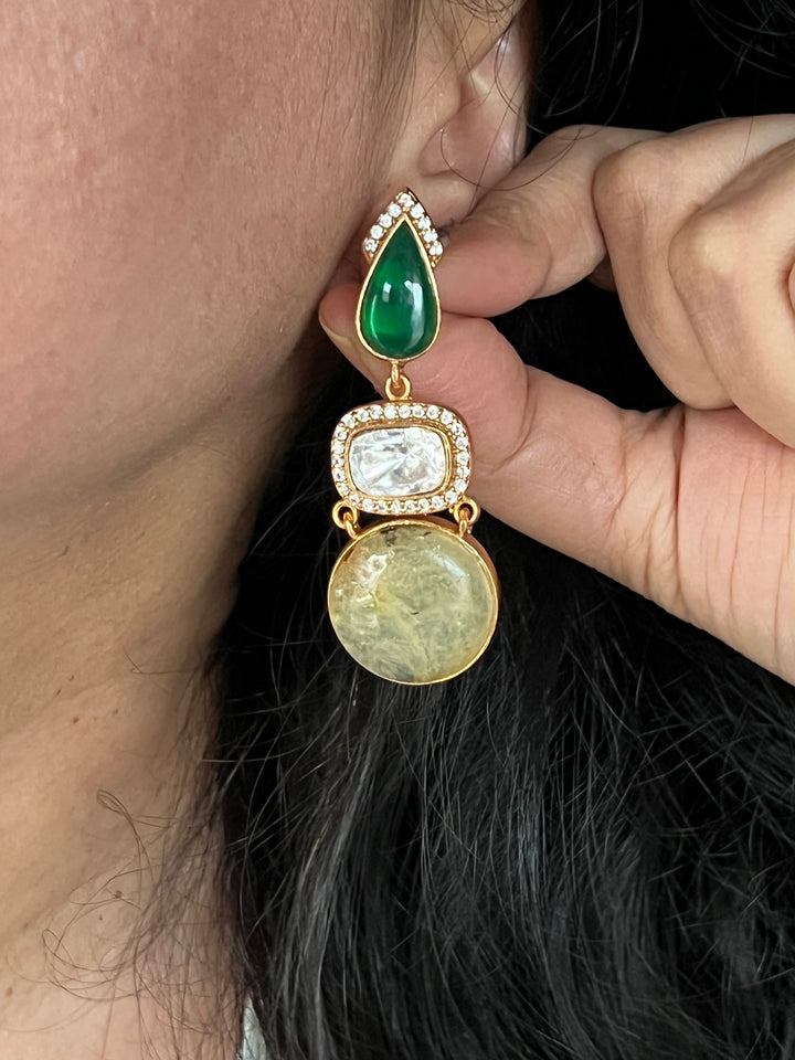 Polki Kundan Earrings - Premium Quality, Exquisite Craftsmanship