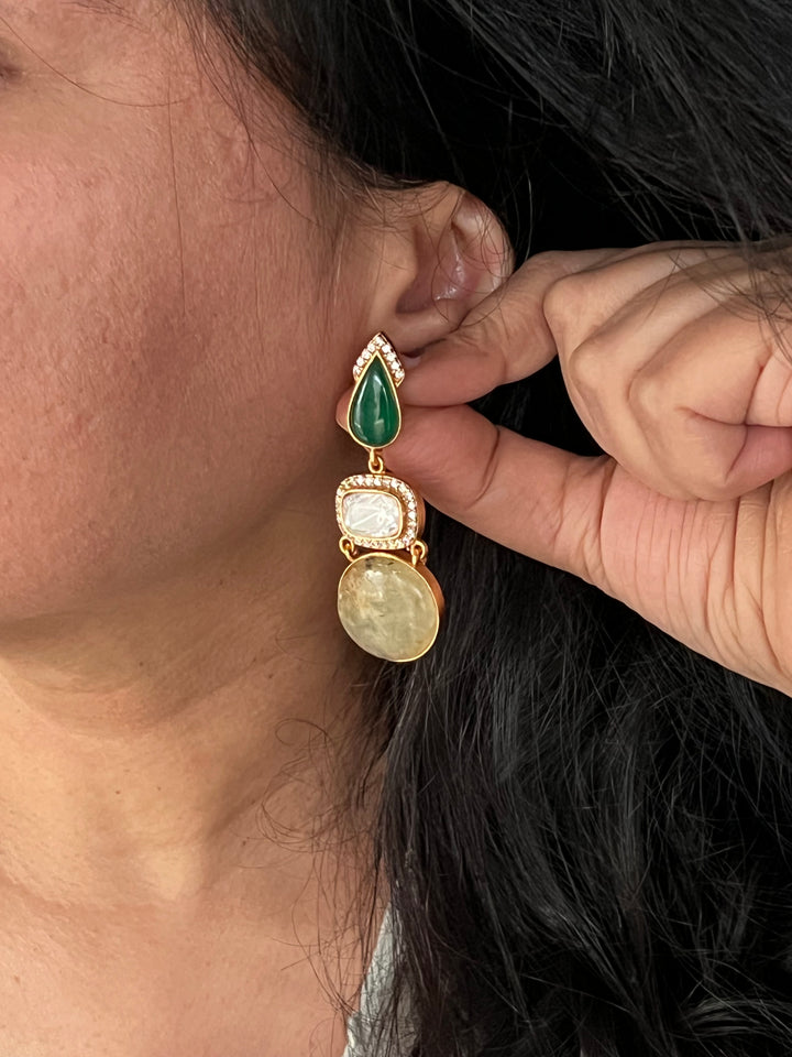 Polki Kundan Earrings - Premium Quality, Exquisite Craftsmanship
