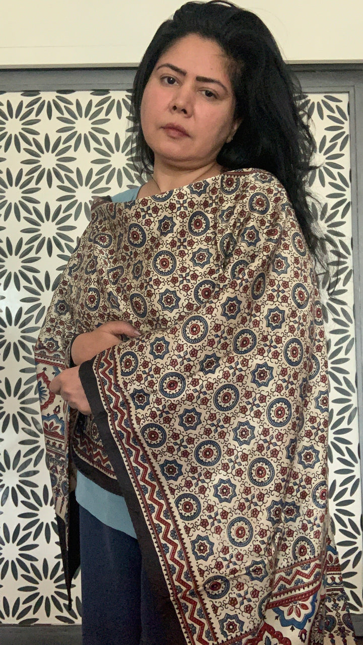 Shivka Designed Gajji Silk Stole