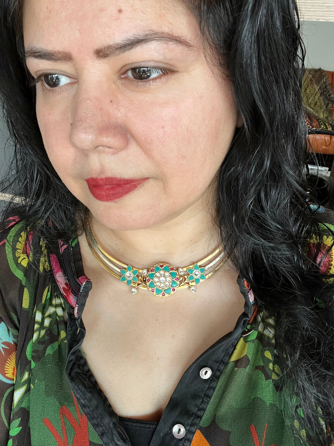 Silver Statement Hasli Necklace Set: Shine at Every Event