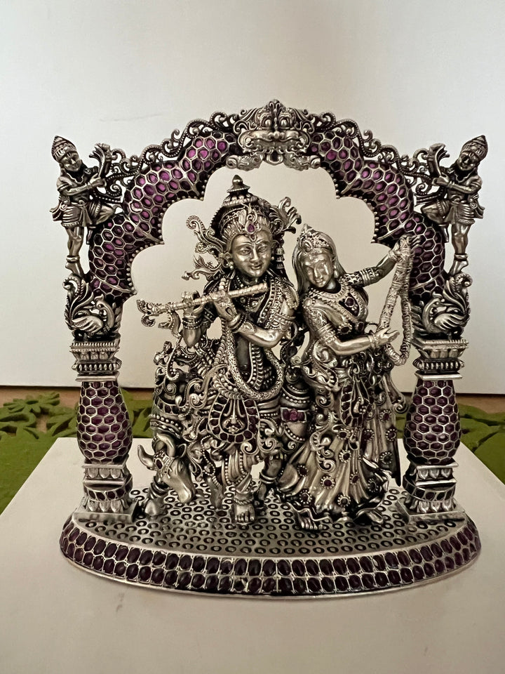 SHIVKA Divine Blessings - Handcrafted Radha Krishna Idol for Divine Love and Eternal Union