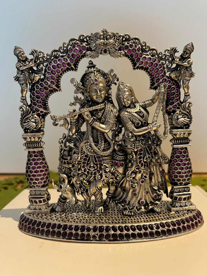 SHIVKA Divine Blessings - Handcrafted Radha Krishna Idol for Divine Love and Eternal Union