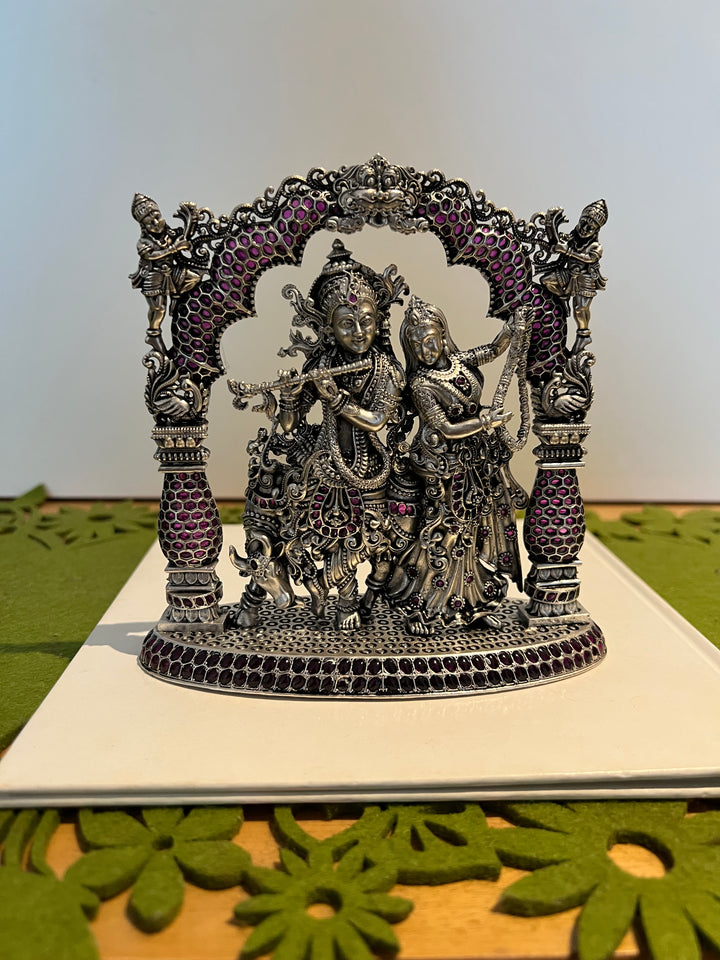 SHIVKA Divine Blessings - Handcrafted Radha Krishna Idol for Divine Love and Eternal Union