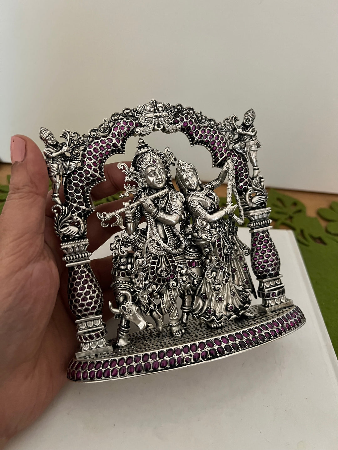SHIVKA Divine Blessings - Handcrafted Radha Krishna Idol for Divine Love and Eternal Union