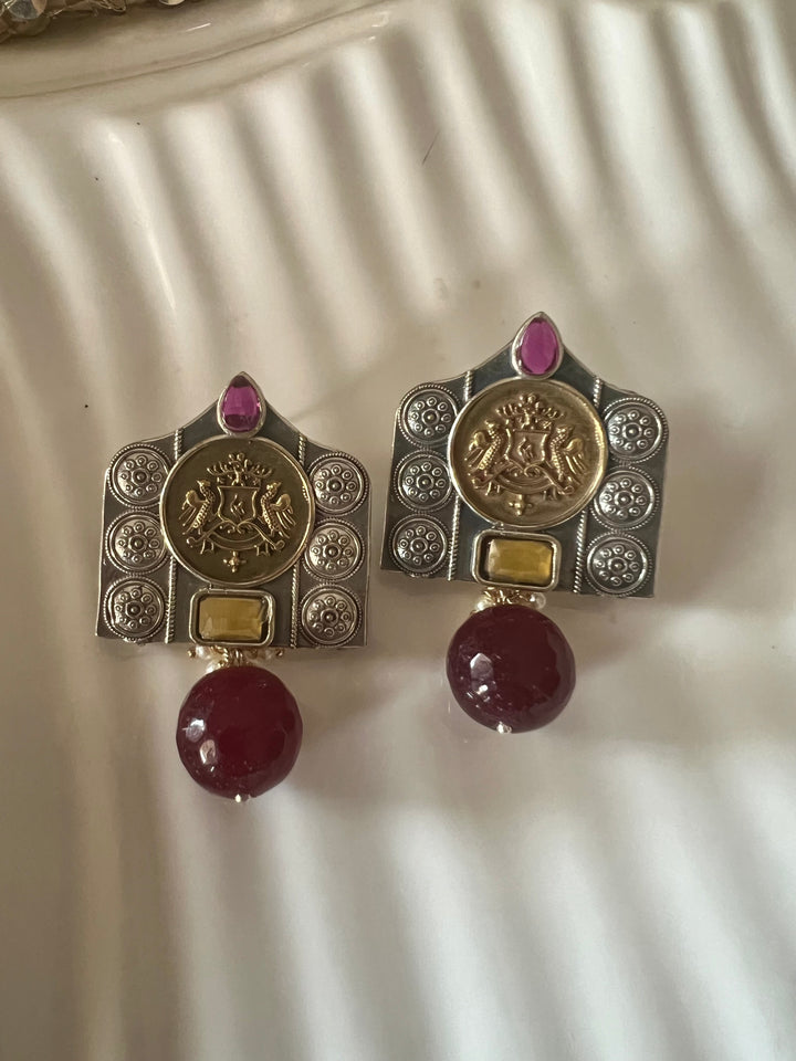 Natural Stone Drop Vintage Earrings - Premium Quality, Exquisite Craftsmanship