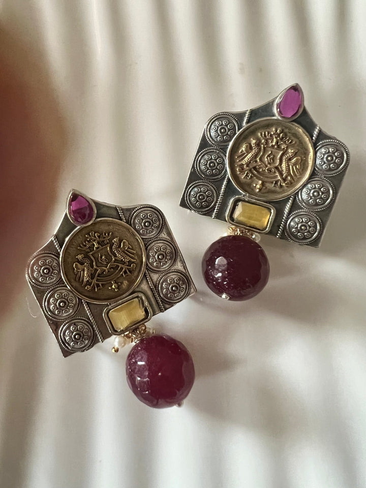 Natural Stone Drop Vintage Earrings - Premium Quality, Exquisite Craftsmanship