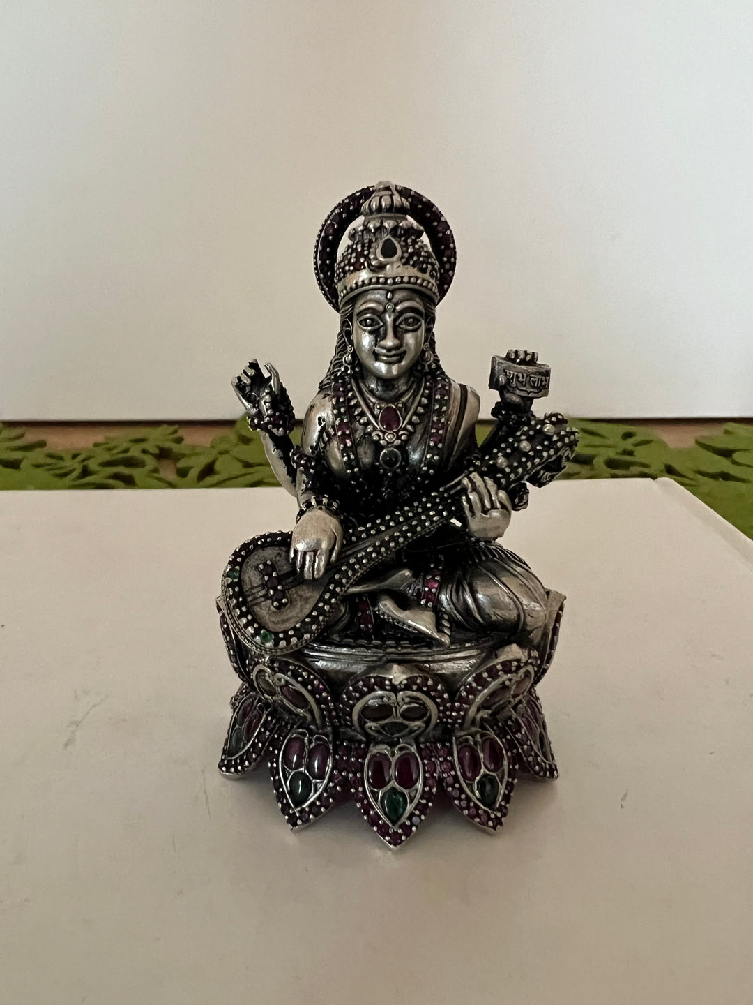 SHIVKA Divine Blessings - Handcrafted Saraswati Idol for Knowledge and Creativity