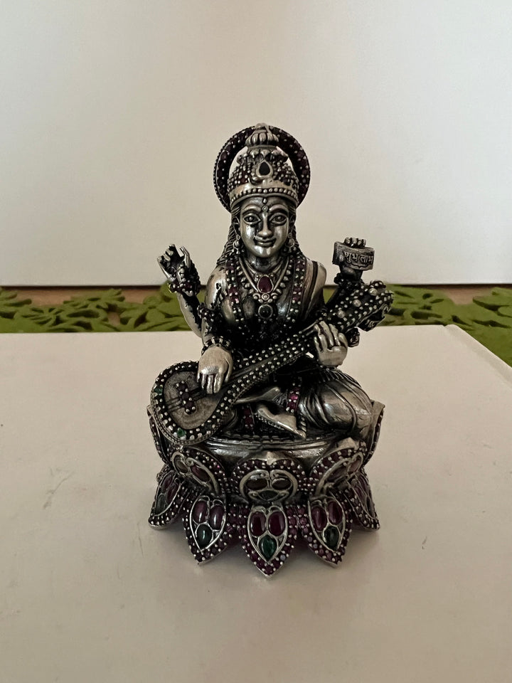 SHIVKA Divine Blessings - Handcrafted Saraswati Idol for Knowledge and Creativity