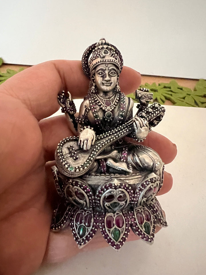 SHIVKA Divine Blessings - Handcrafted Saraswati Idol for Knowledge and Creativity