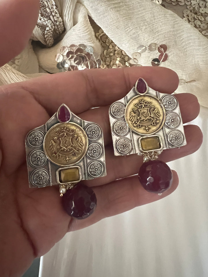 Natural Stone Drop Vintage Earrings - Premium Quality, Exquisite Craftsmanship