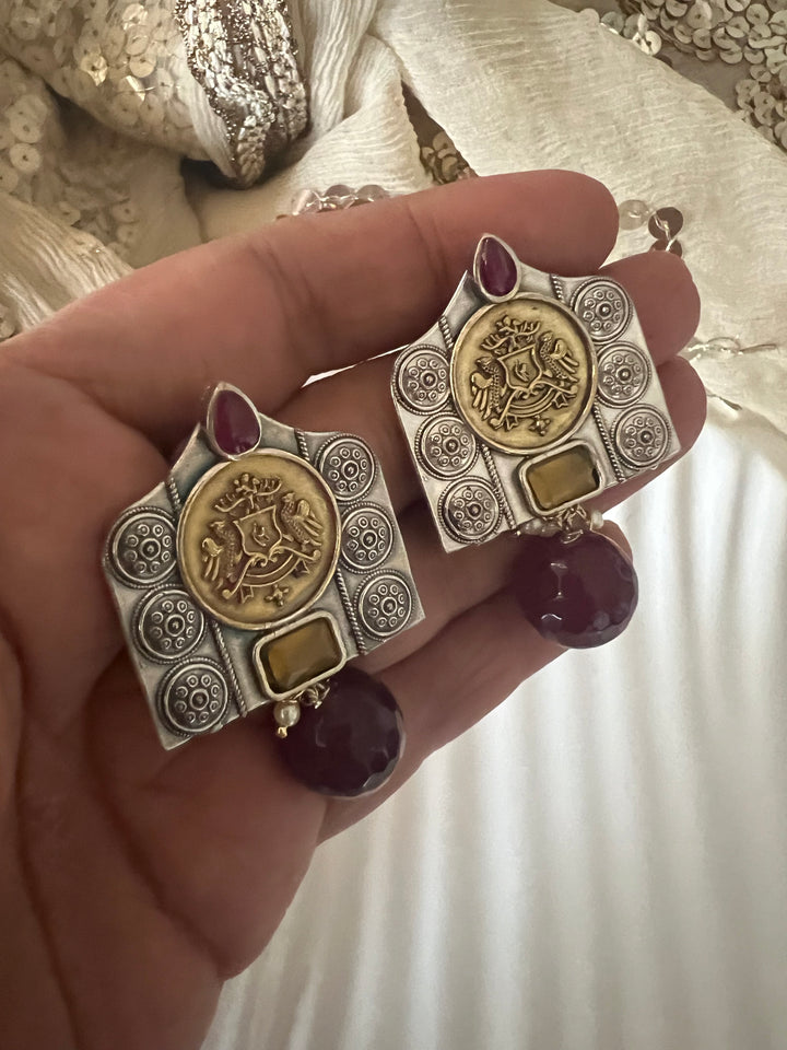 Natural Stone Drop Vintage Earrings - Premium Quality, Exquisite Craftsmanship