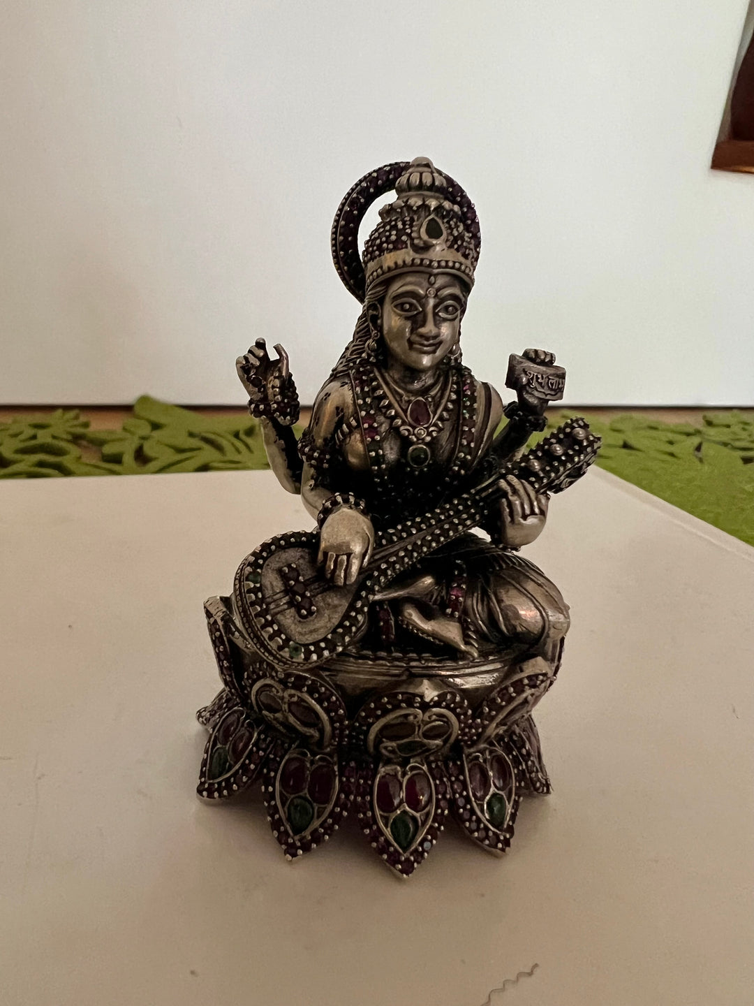 SHIVKA Divine Blessings - Handcrafted Saraswati Idol for Knowledge and Creativity