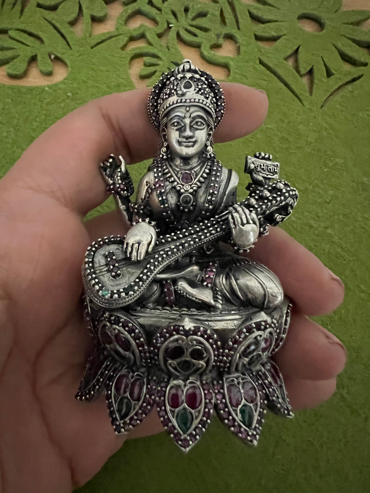 SHIVKA Divine Blessings - Handcrafted Saraswati Idol for Knowledge and Creativity