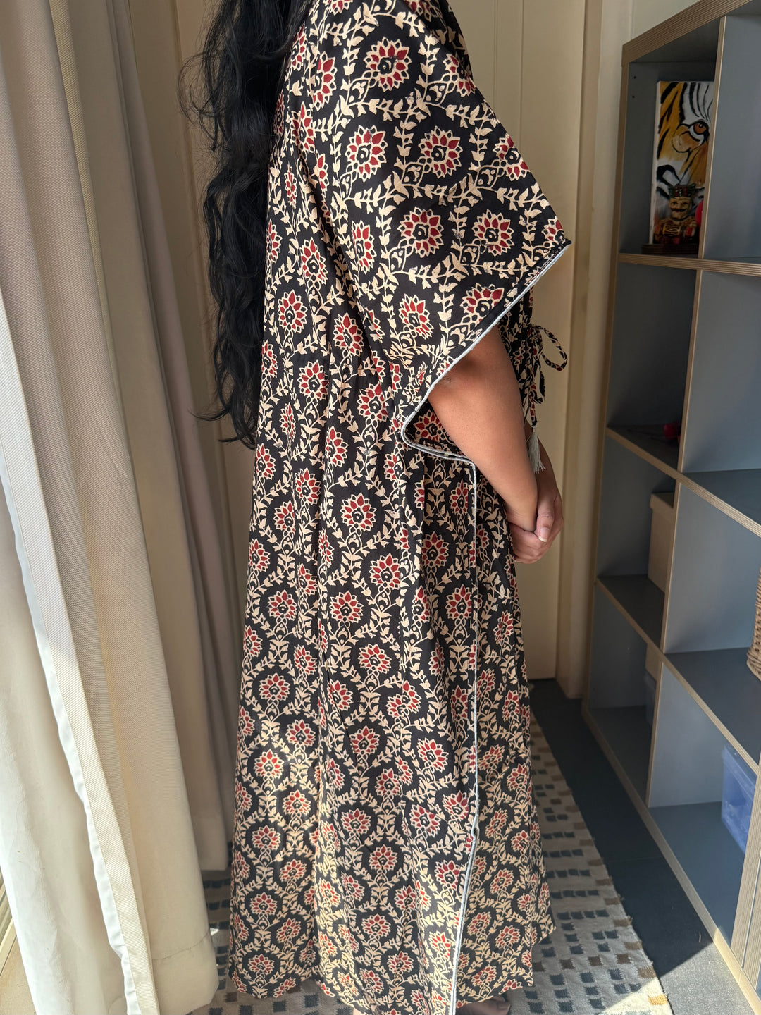 Indian Print Cotton Kaftan