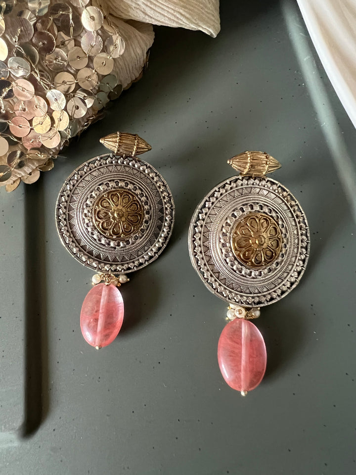 Natural Stone Drop Vintage Earrings - Premium Quality, Exquisite Craftsmanship