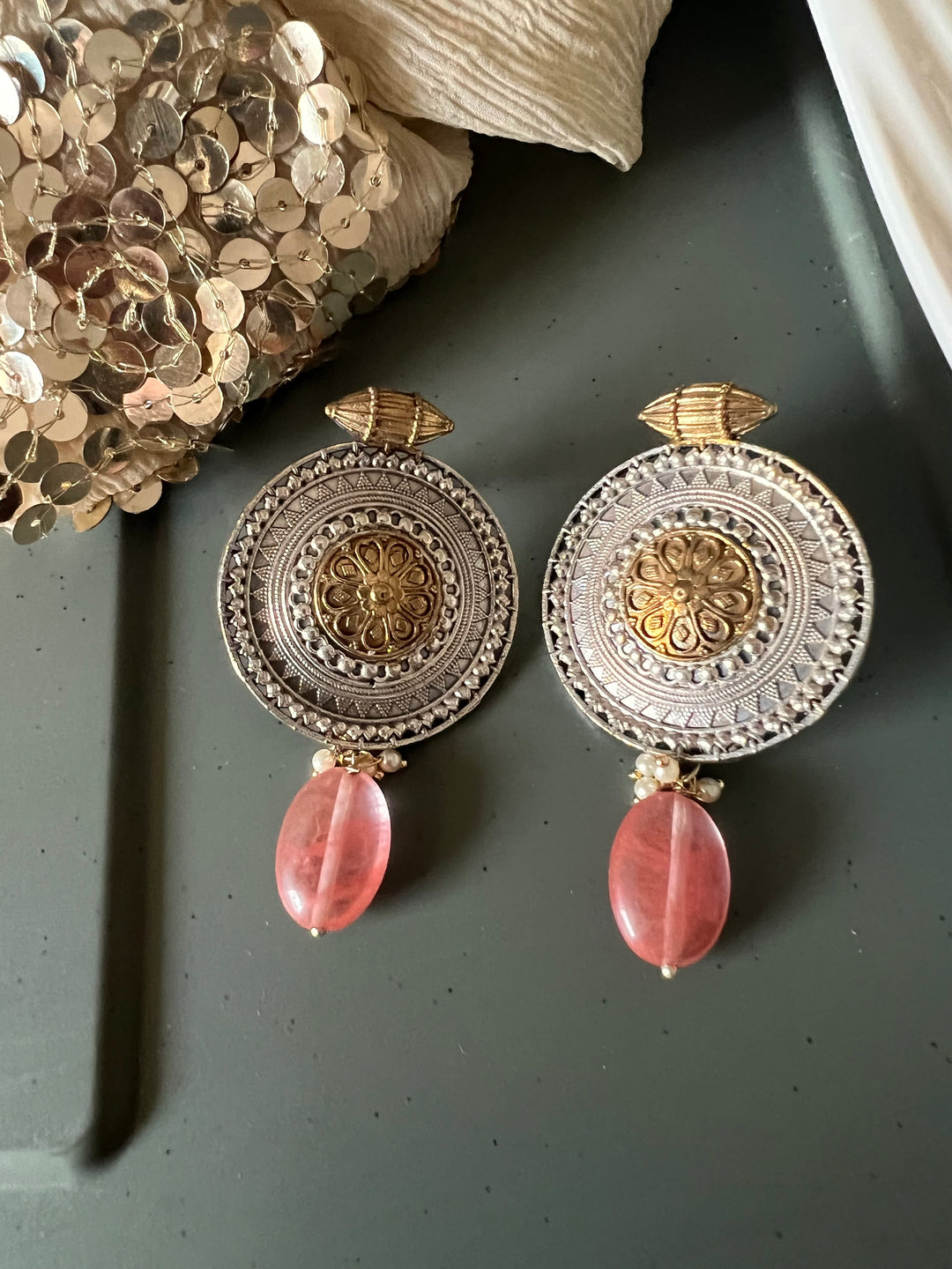 Natural Stone Drop Vintage Earrings - Premium Quality, Exquisite Craftsmanship