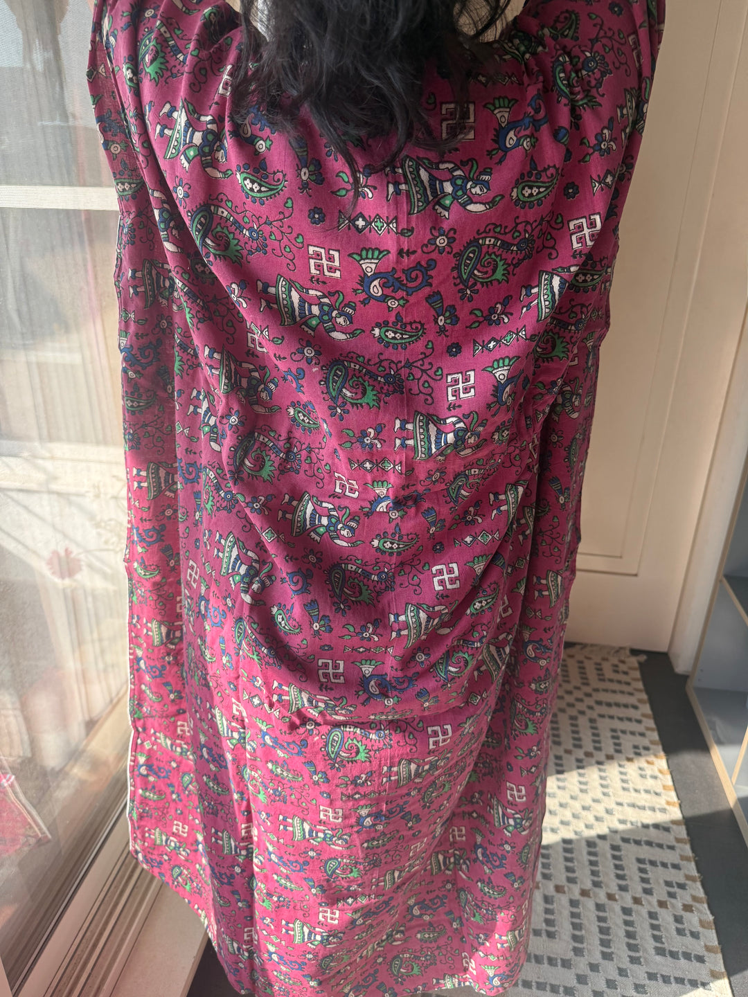 Indian Print Cotton Kaftan