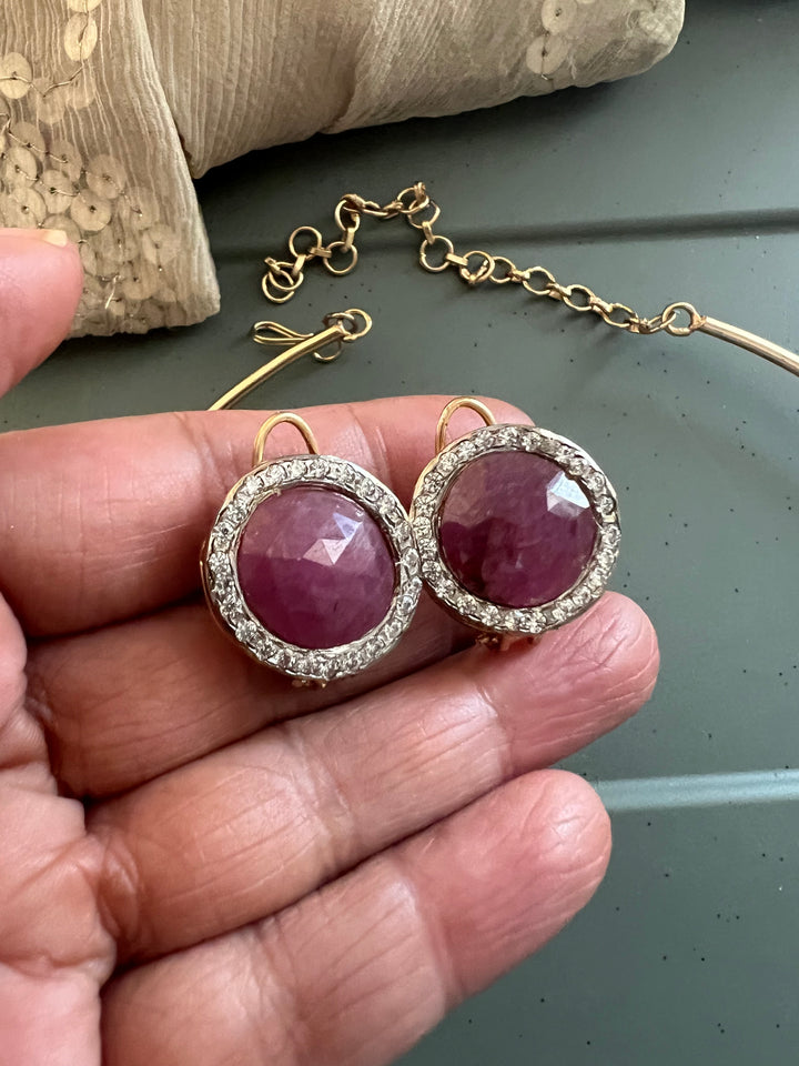 Multi Sapphire Hasli Necklace Set - Unmatched Quality and Style