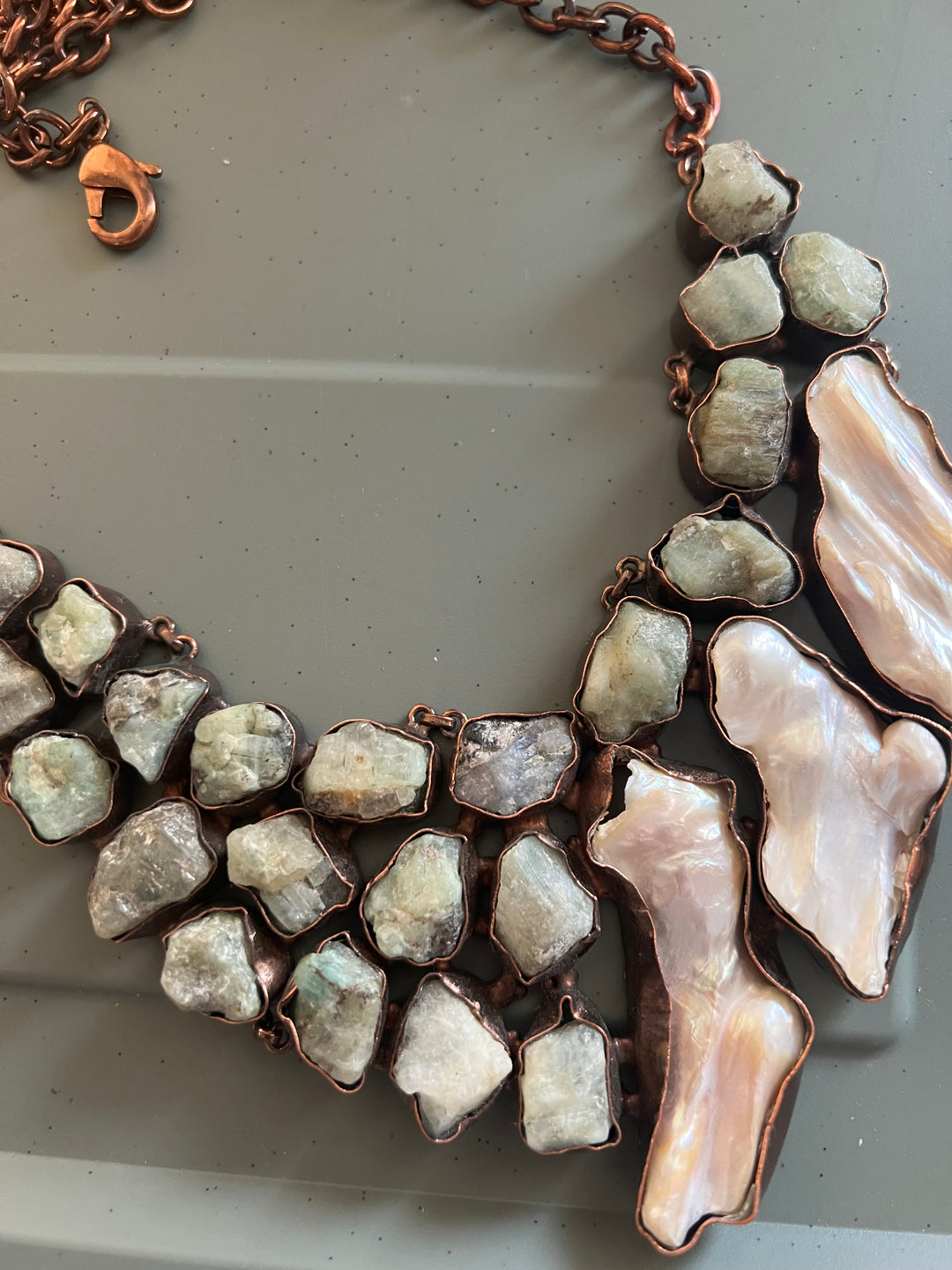 Statement Natural Gemstones Necklace
