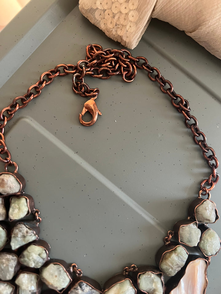 Statement Natural Gemstones Necklace