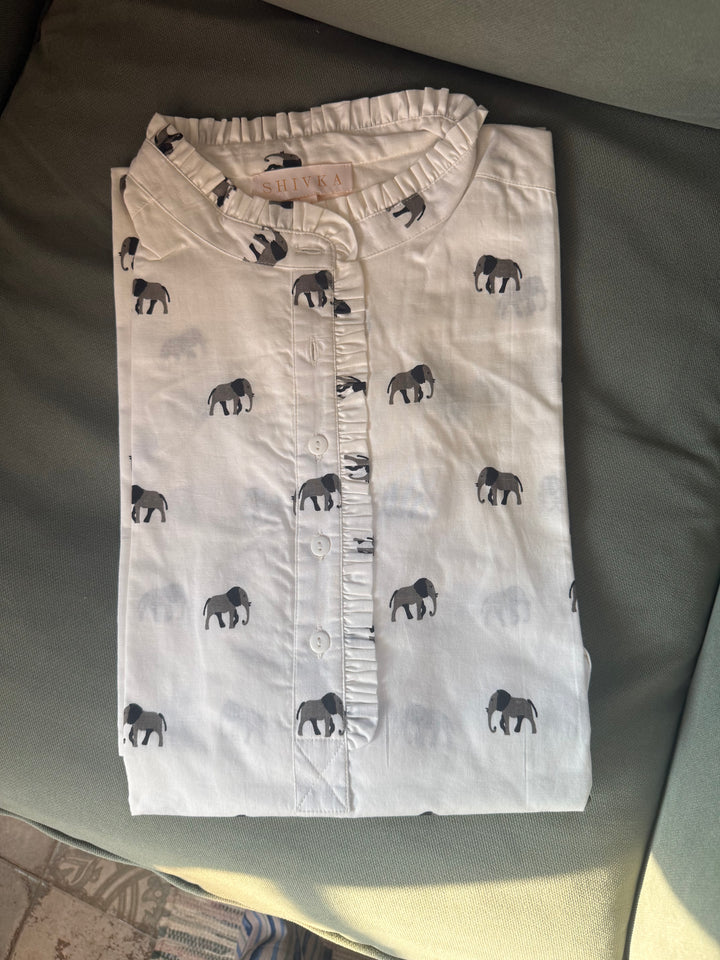 Indian Print Cotton Nightwear/ Handcrafted Nightwear / Loungewear