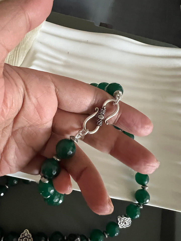 Exquisite Silver Handcrafted Fusion Pendant Necklace - Elevate Your Elegance