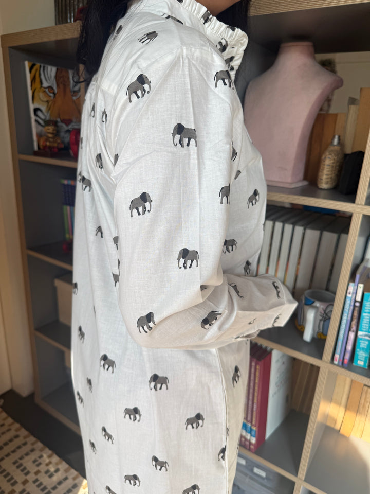 Indian Print Cotton Nightwear/ Handcrafted Nightwear / Loungewear