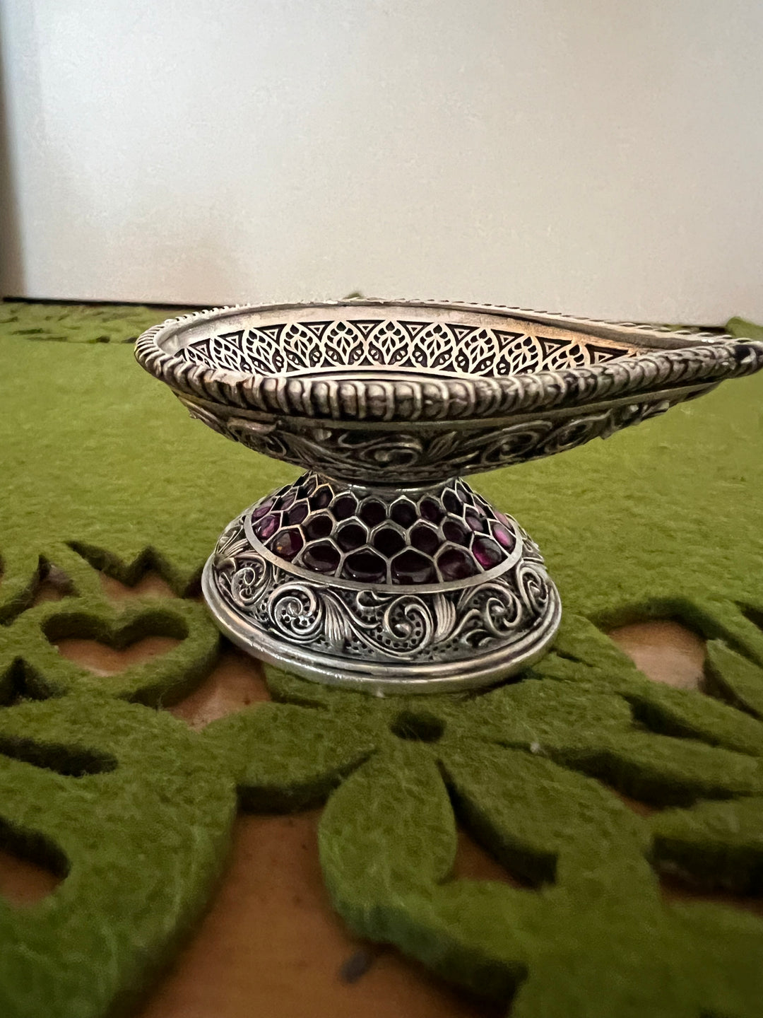 SHIVKA Divine Blessings - Handcrafted Diya (Lamp) for Spiritual Illumination and Sacred Radiance