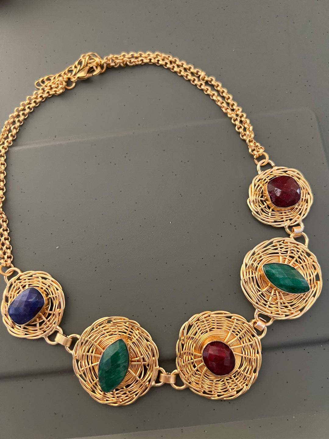 Statement Sapphire Necklace