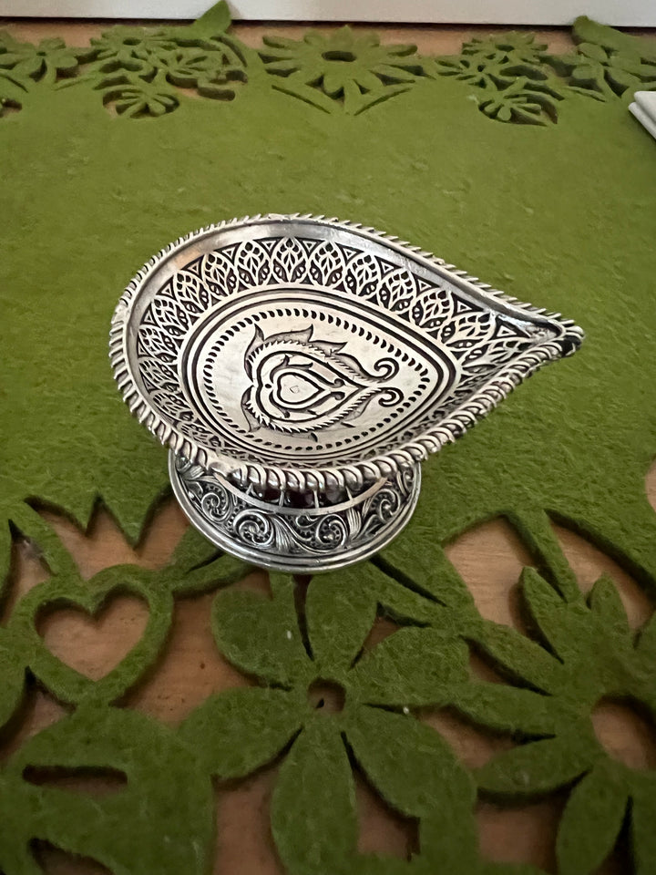 SHIVKA Divine Blessings - Handcrafted Diya (Lamp) for Spiritual Illumination and Sacred Radiance