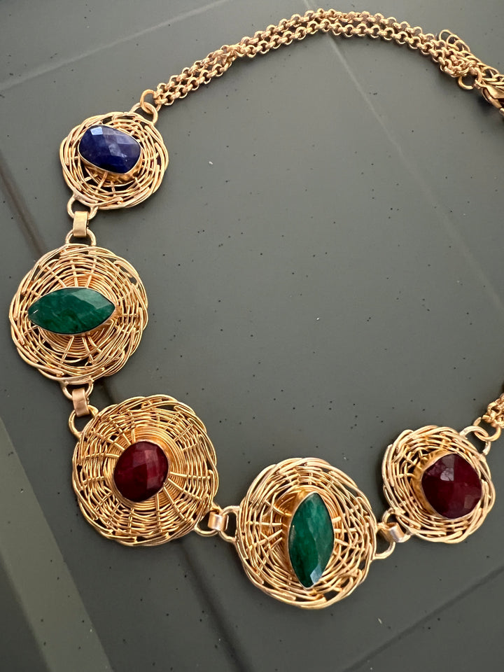 Statement Sapphire Necklace