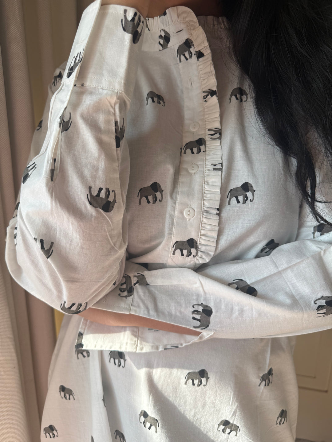 Indian Print Cotton Nightwear/ Handcrafted Nightwear / Loungewear