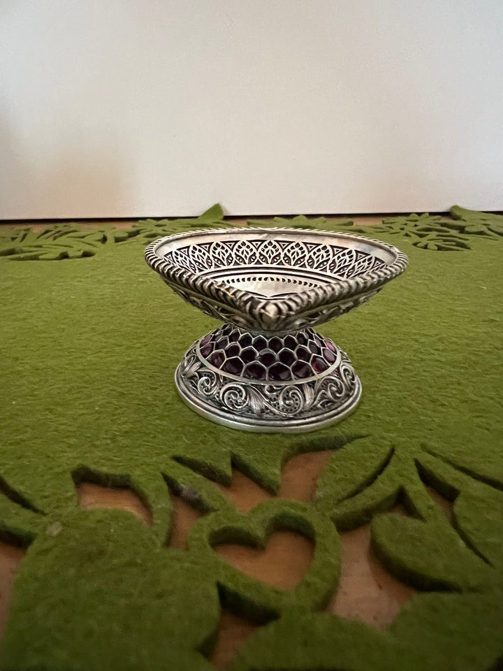 SHIVKA Divine Blessings - Handcrafted Diya (Lamp) for Spiritual Illumination and Sacred Radiance