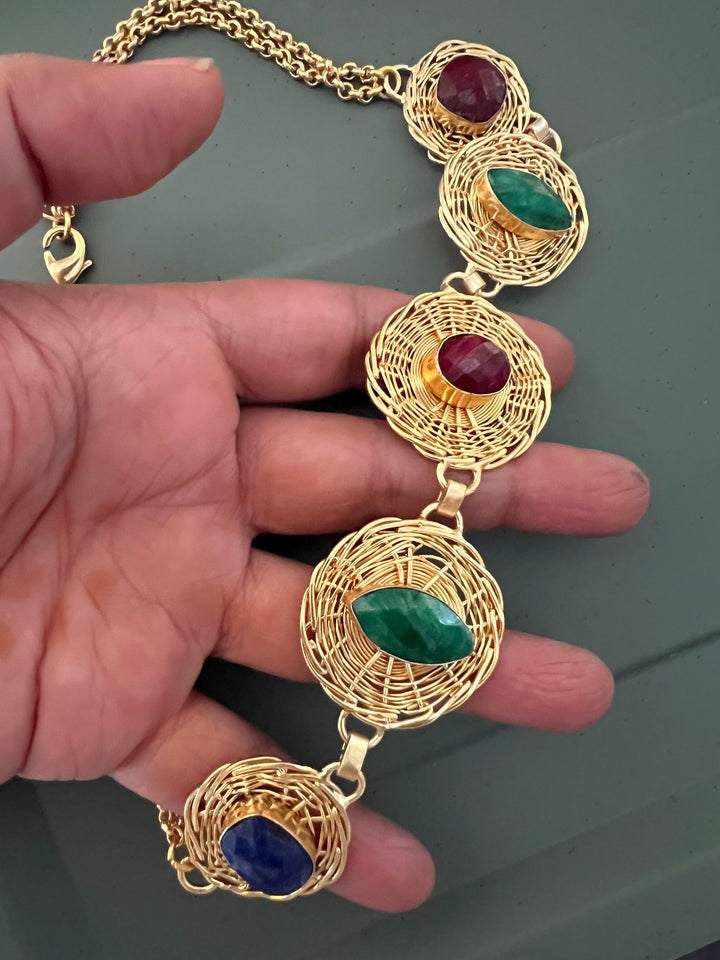 Statement Sapphire Necklace