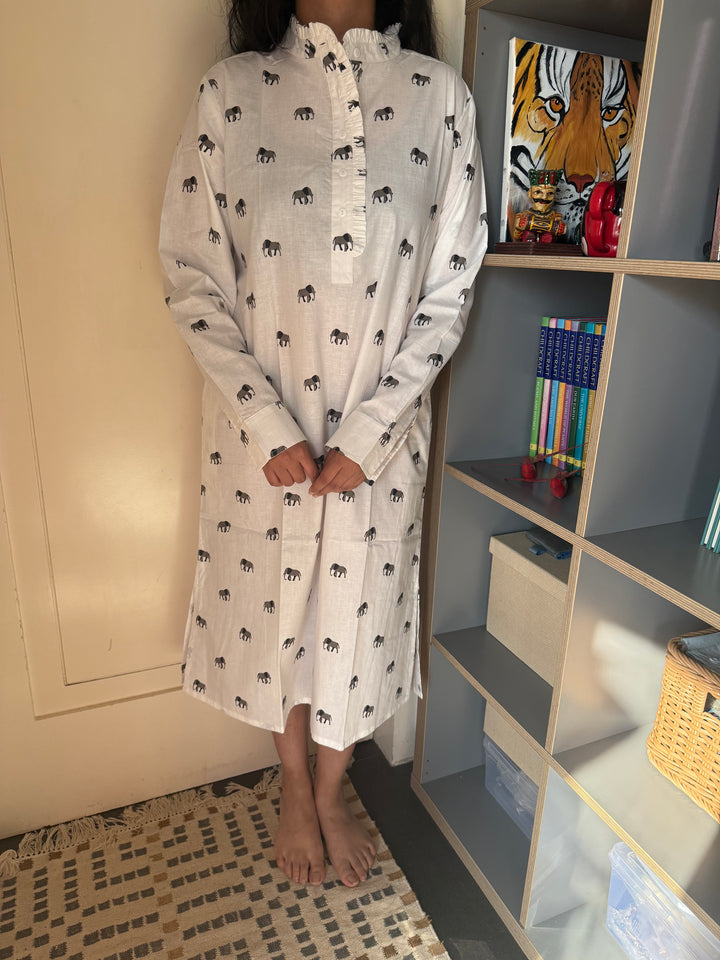 Indian Print Cotton Nightwear/ Handcrafted Nightwear / Loungewear