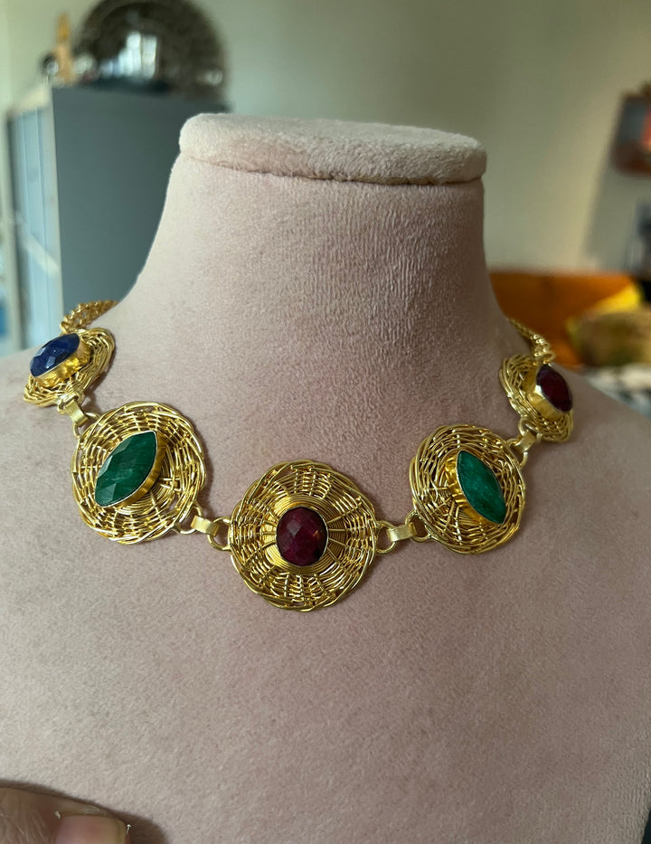 Statement Sapphire Necklace