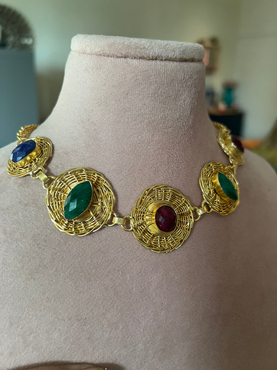 Statement Sapphire Necklace