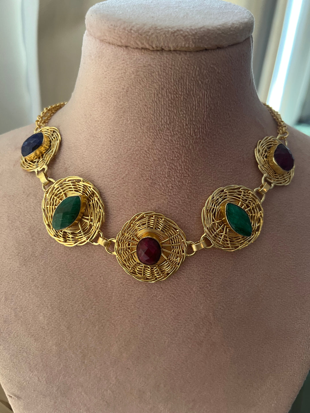 Statement Sapphire Necklace