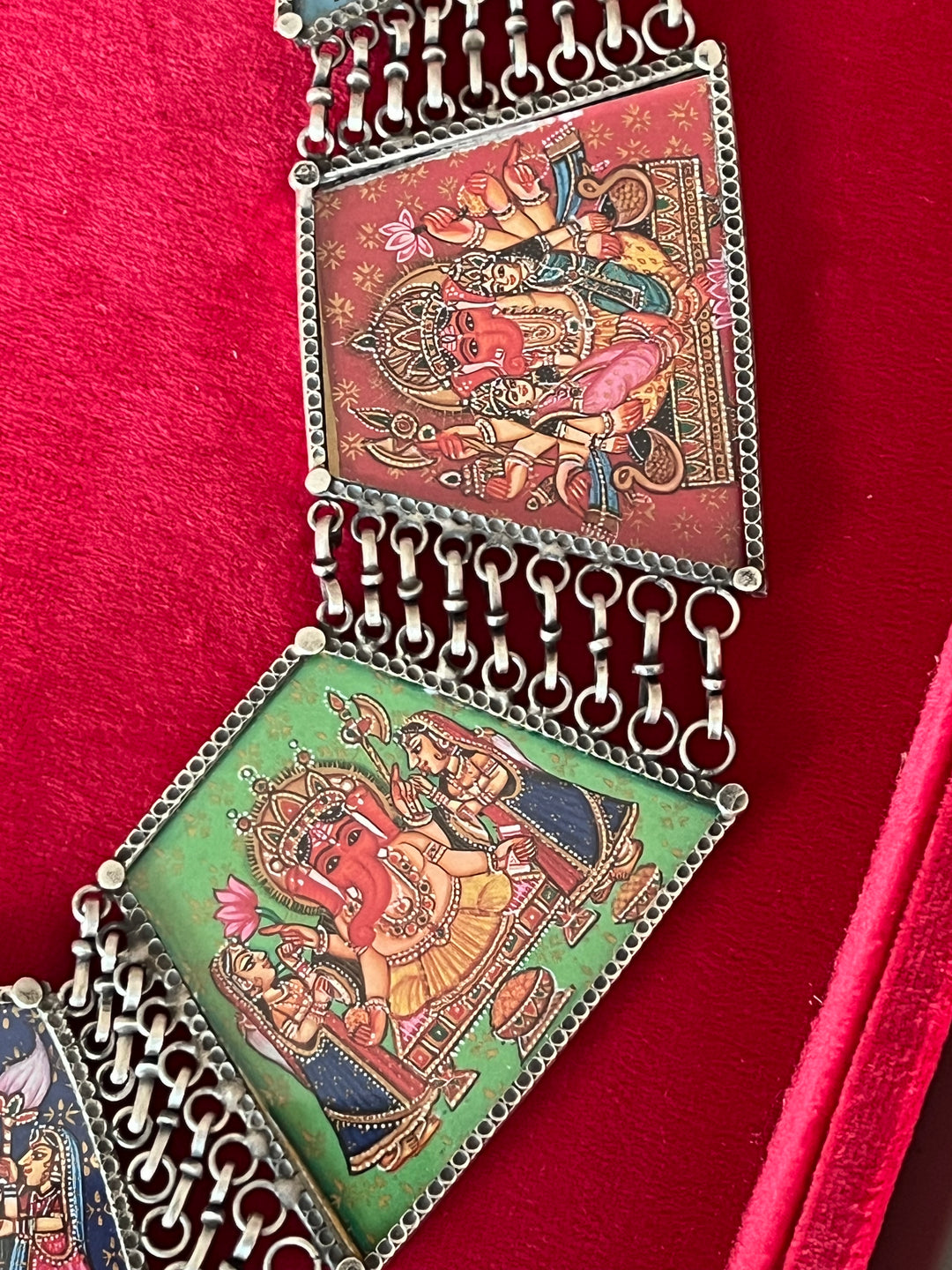 Exquisite Pure 925 Silver Ashtvinayak/ Ganesha Necklace - Premium Quality Craftsmanship