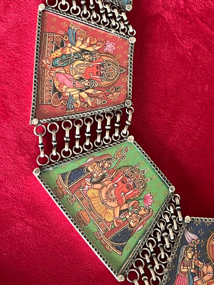 Exquisite Pure 925 Silver Ashtvinayak/ Ganesha Necklace - Premium Quality Craftsmanship